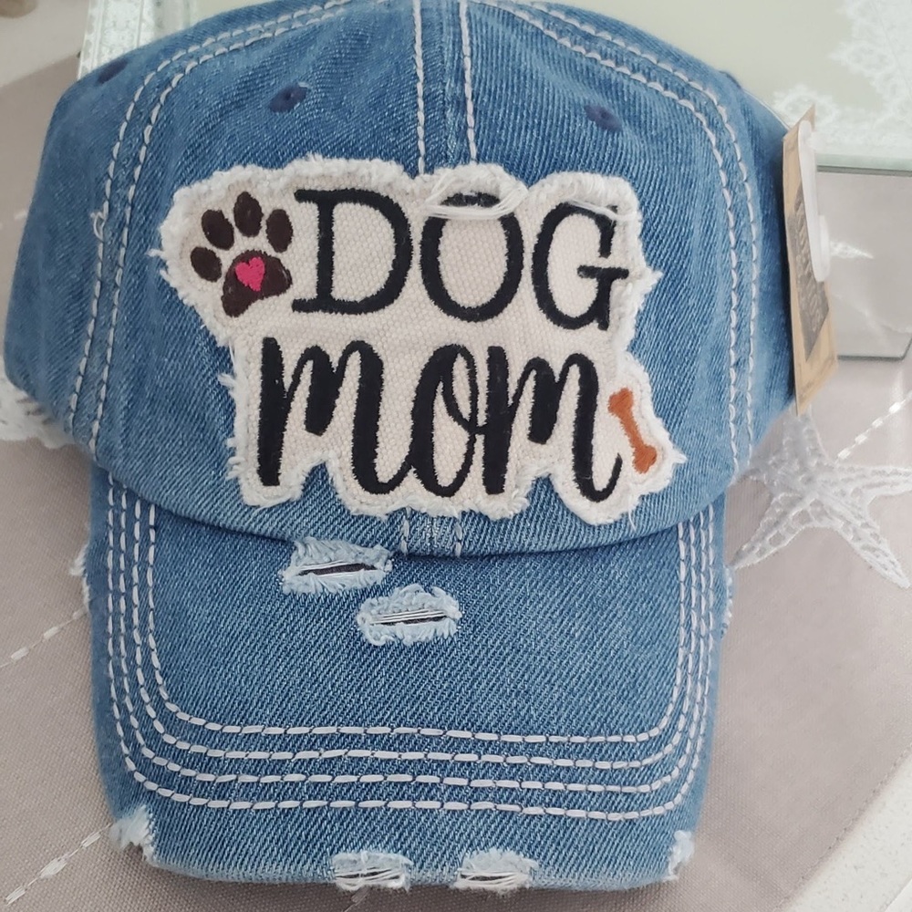 🌼SALE🌼 Denim DOG MOM Baseball cap - Picture 6 of 6